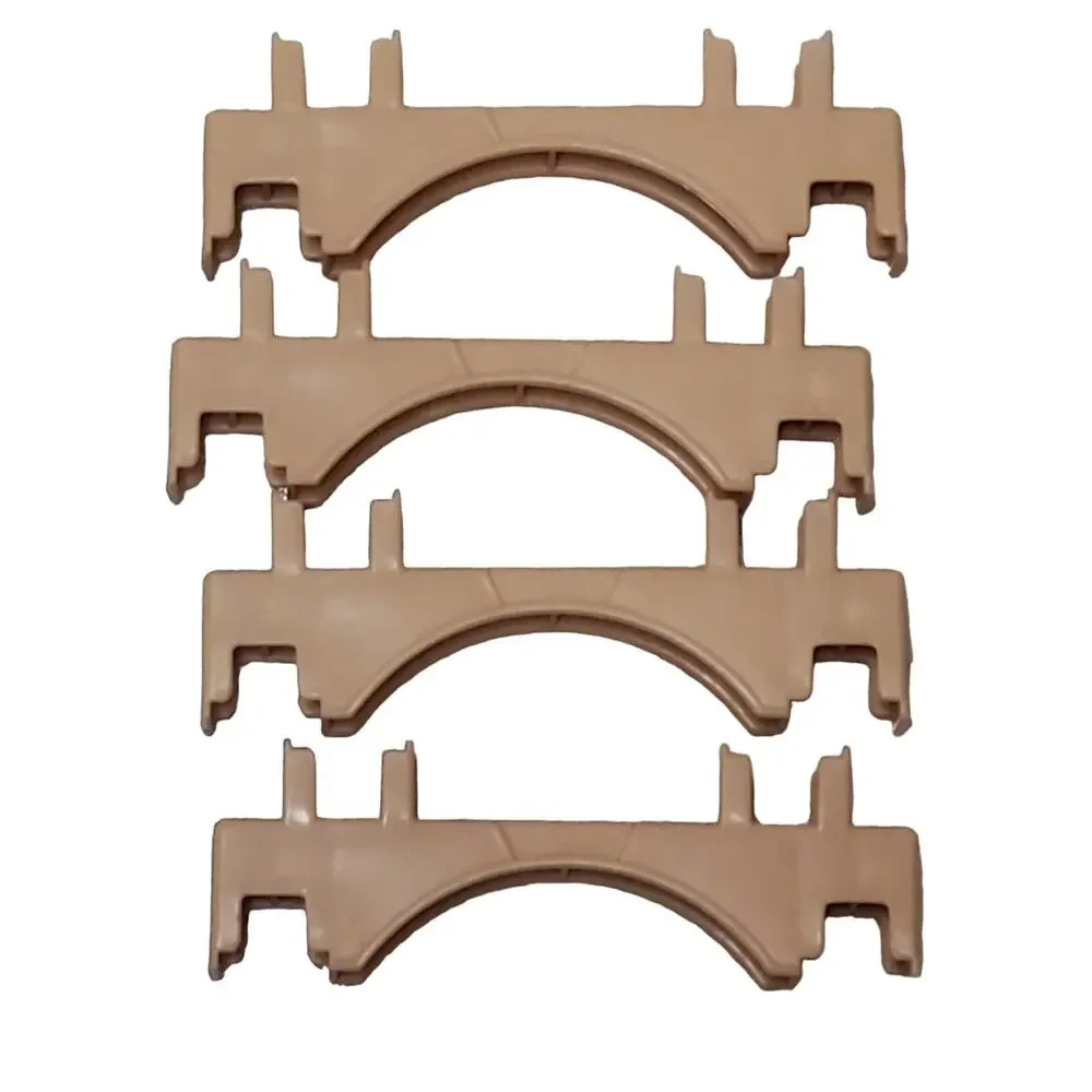 Lot of 7 Lincoln Logs Replacement Tan Arches Variety 1998 Hasbro Original Bundle